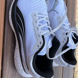 Women’s Puma White and Black Running Shoes